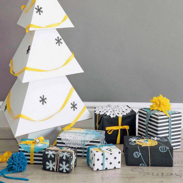 scandinavian-gift-wrapping-and-christmas-tree-made-of-paper