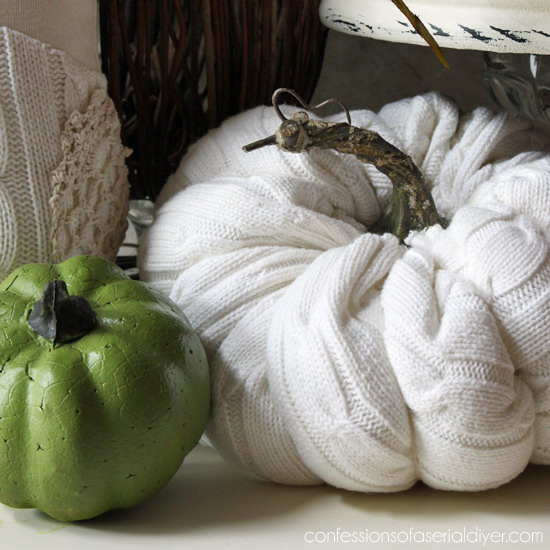 diy-pumpkin-from-old-white-sweater
